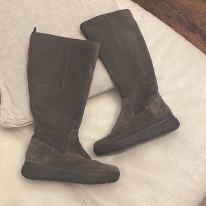 Naturalizer "TORENCE" Brown Suede Genuine Leather Long Boots 8.5 W